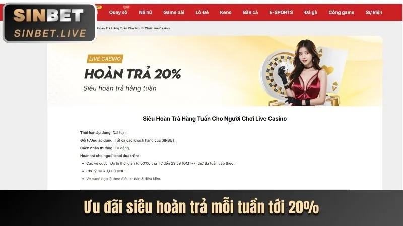Hoàn trả cược thể thao tại 8s lên đến 8%